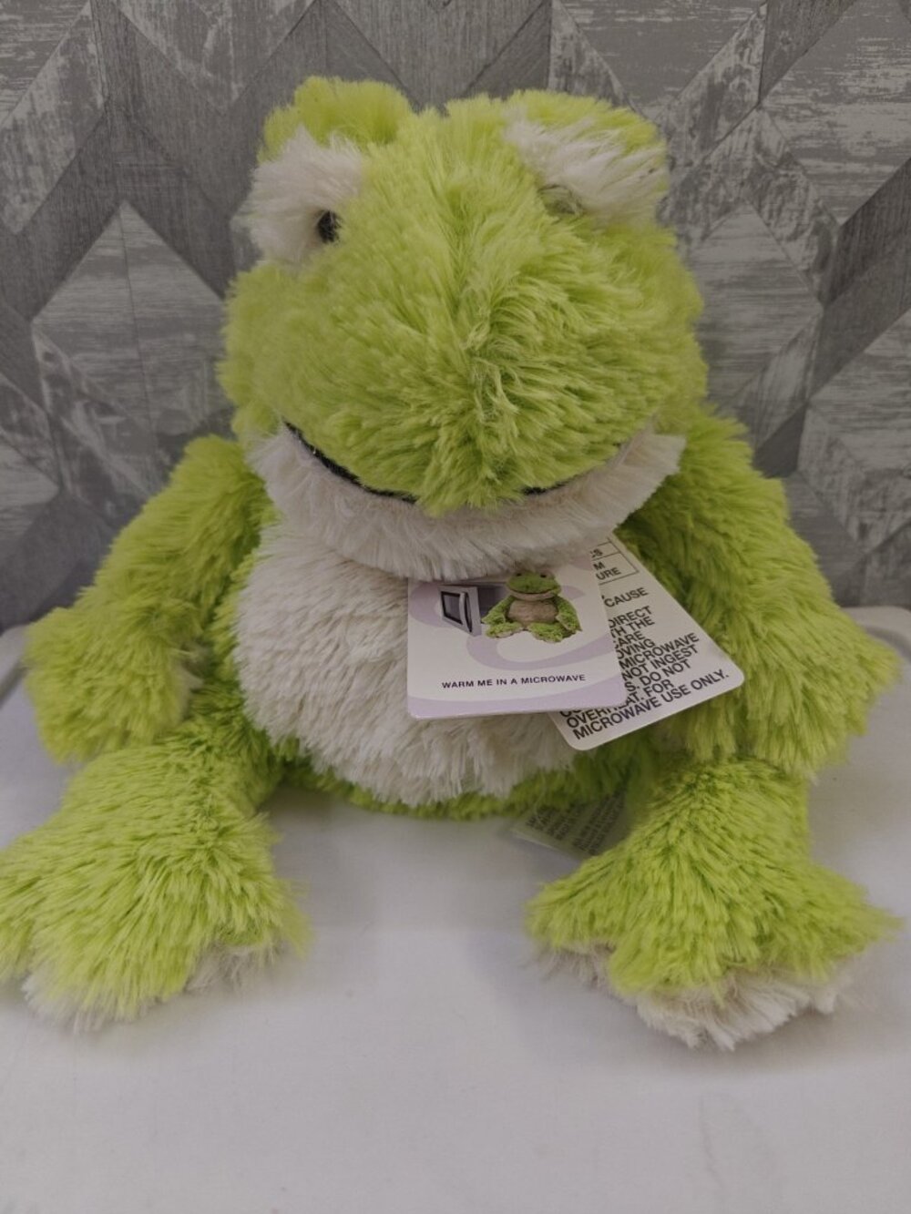 Warmies 13" Heatable Weighted Frog Scented with Real French Lavender Plush New